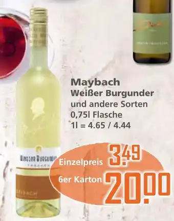 Klaas und Kock Maybach Weißer Burgunder 0,75 L Flasche Angebot