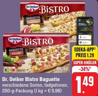 Gebauer's Dr. Oetker Bistro Baguette 250 g Packung Angebot