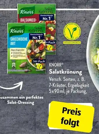 Aldi Süd Knorr Salatkrönung 5x90ml Angebot