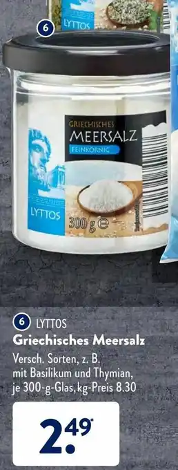 Aldi Süd Lyttos Griechisches Meersalz 300g Angebot