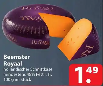 Famila Nord Ost Beemster Royaal holländischer Schnittkäse mindestens 48% Fett i. Tr. 100 g im Stück Angebot