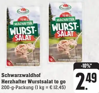 Gebauer's Schwarzwaldhof Herzhafter Wurstsalat to go 200-g-Packung Angebot