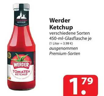 Famila Nord Ost Werder Ketchup 450-ml-Glasflasche je Angebot