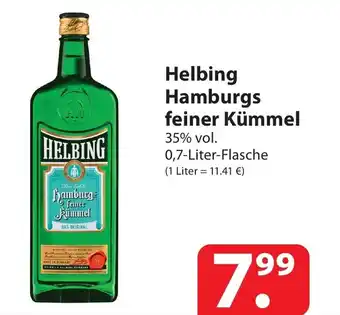 Famila Nord Ost Helbing Hamburgs feiner Kümmel 35% vol. 0,7-Liter-Flasche Angebot