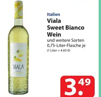 Famila Nord Ost Viala Sweet Bianco Wein und weitere Sorten 0,75-Liter-Flasche je Angebot