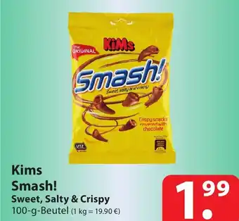 Famila Nord Ost Kims Smash! Sweet, Salty & Crispy 100-g-Beutel (1 kg = 19.90 €) Angebot