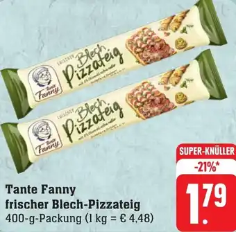 Gebauer's Tante Fanny frischer Blech-Pizzateig 400-g-Packung Angebot