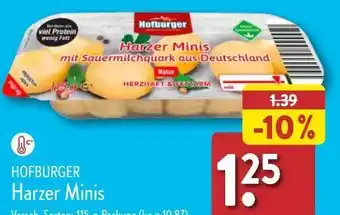 Aldi Nord Harzer minis Angebot