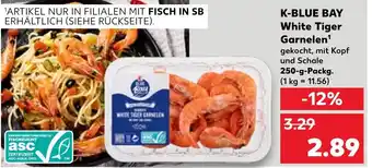 Kaufland K-BLUE BAY White Tiger Garnelen¹ 250 g Angebot