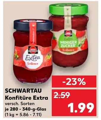 Kaufland SCHWARTAU Konfitüre Extra je 280 - 340-g-Glas Angebot