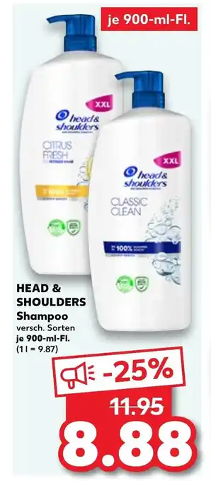 Kaufland HEAD & SHOULDERS Shampoo je 900-ml-Fl. Angebot