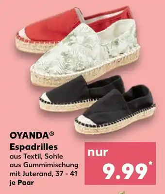 Kaufland OYANDAⓇ Espadrilles  37 - 41 Angebot