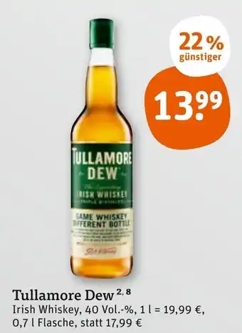 tegut Tullamore Dew 0,7 L Flasche Angebot