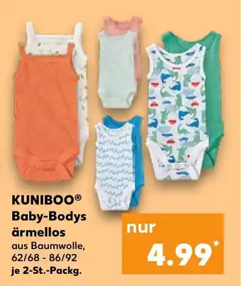 Kaufland KUNIBOOⓇ Baby-Bodys ärmellos  62/68 - 86/92 je 2-St.-Packg. Angebot