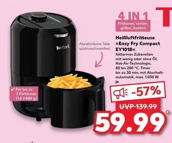 Kaufland Tefal Heißluftfritteuse >> Easy Fry Compact EY1018< Angebot