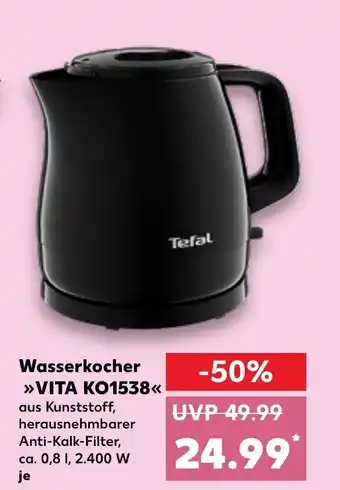 Kaufland Tefal Wasserkocher >>VITA KO1538< Angebot