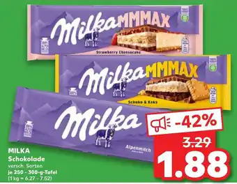 Kaufland MILKA Schokolade je 250-300-g-Tafel Angebot