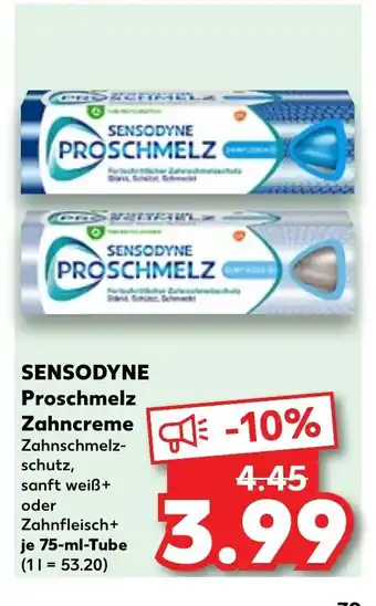 Kaufland SENSODYNE Proschmelz Zahncreme je 75-ml-Tube Angebot