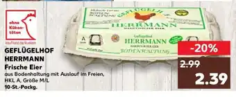 Kaufland GEFLÜGELHOF HERRMANN Frische Eier 10-St.-Packg. Angebot