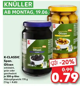 Kaufland K-CLASSIC Span.330-g-Glas Angebot