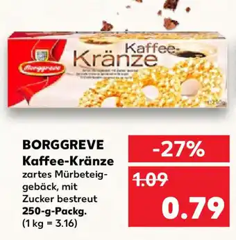 Kaufland BORGGREVE Kaffee-Kränze 250 g Packg. Angebot