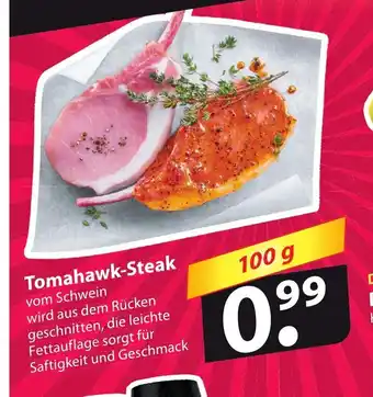 Famila Nord Ost Tomahawk-Steak vom Schwein 100g Angebot