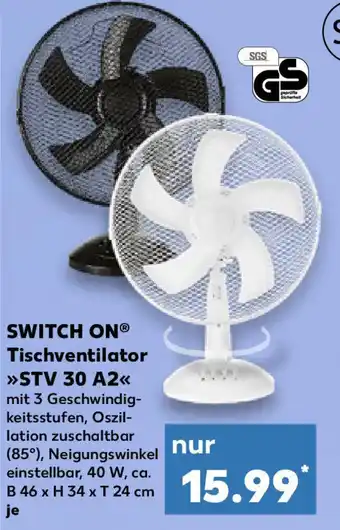 Kaufland SWITCH ONⓇ Tischventilator >>STV 30 A2<< Angebot