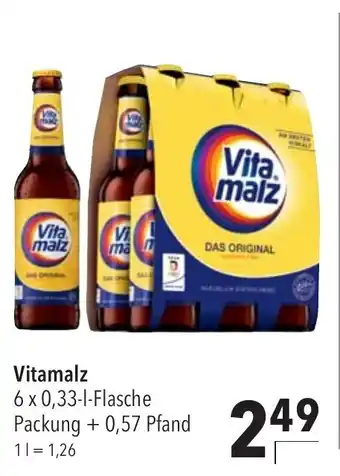 CITTI Markt Vitamalz 6 x 0,33-1-Flasche Packung +0,57 Pfand Angebot