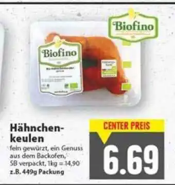 E-Center Biofino Hähnchenkeulen Angebot