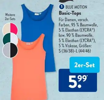 Aldi Süd BLUE MOTION Basic-Tops 2er-Set Angebot