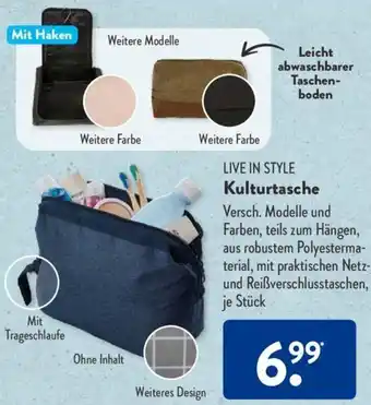 Aldi Süd LIVE IN STYLE Kulturtasche Angebot