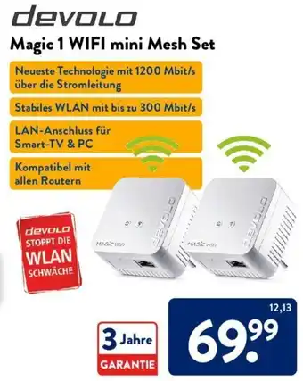 Aldi Süd devolo Magic 1 WIFI mini Mesh Set Angebot