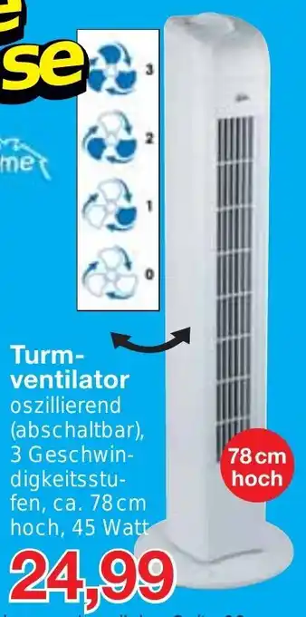 Jawoll Tim Home Turmventilator 78 cm hoch Angebot