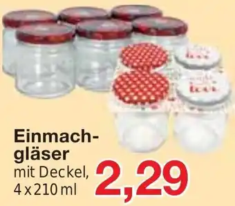 Jawoll Einmachgläser mit Deckel, 4x210ml Angebot