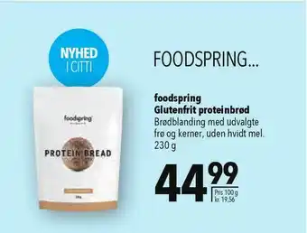 CITTI Markt Foodspring Glutenfrit Proteinbrød Angebot