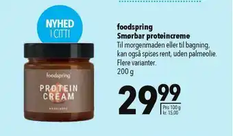 CITTI Markt Foodspring Smørbar Proteincreme Angebot