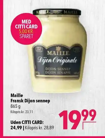 CITTI Markt Maille Fransk Dijon Sennep Angebot