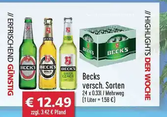 Getränkehaus Becks Angebot