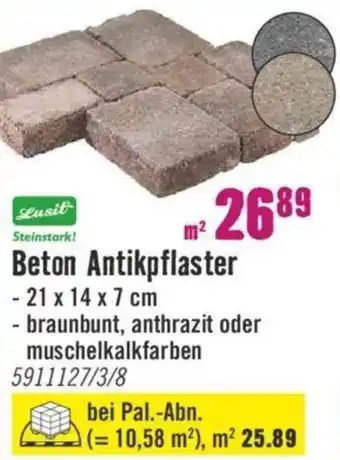 Hornbach Beton Antikpflaster Angebot