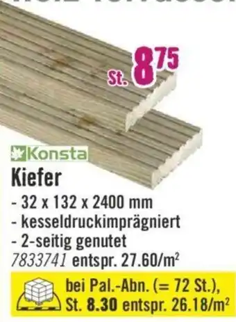 Hornbach Konsta Holz Terrassendielen Kiefer Angebot