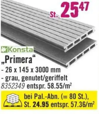 Hornbach Konsta WPC Terrassendielen „Primera“ Angebot