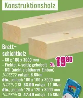 Hornbach Brettschichtholz Angebot