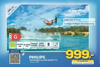 Euronics Philips 75pus7855.12 Uhd Smart-tv Angebot