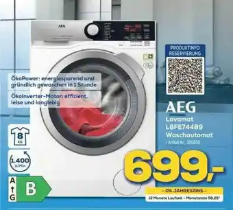 Euronics Aeg Lavamat L8fe74489 Waschautomat Angebot