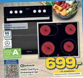 Euronics Bauknecht Heko Chef Pyro Einbauherd-set Angebot