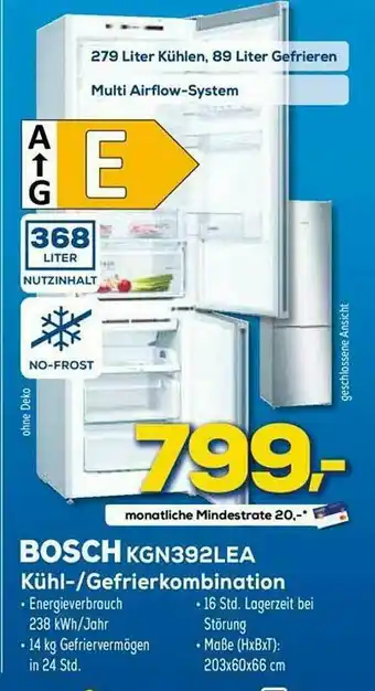 Euronics XXL Bosch Kgn392lea Kühl- Gefrierkombination Angebot