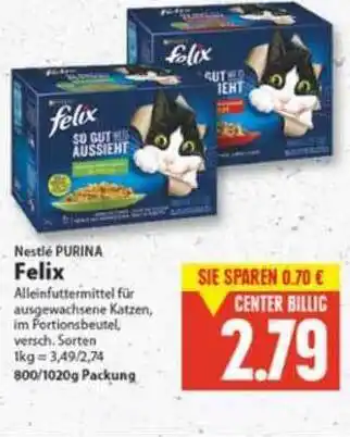 E-Center Nestlé Purina Felix Angebot