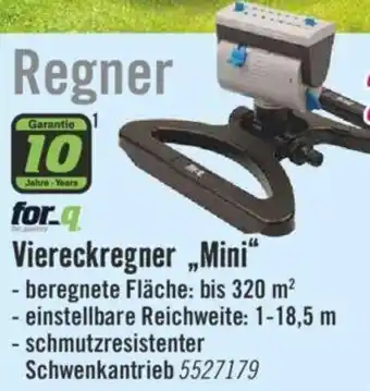 Hornbach for.q Viereckregner „Mini“ Angebot