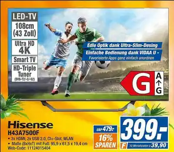 expert Octomedia Hisense H43a7500f Angebot