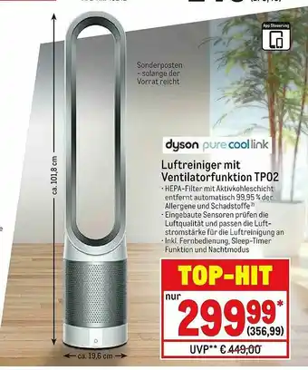 METRO Dyson Pure Cool Link Luftreiniger Mit Ventilatorfunktion Tp02 Angebot